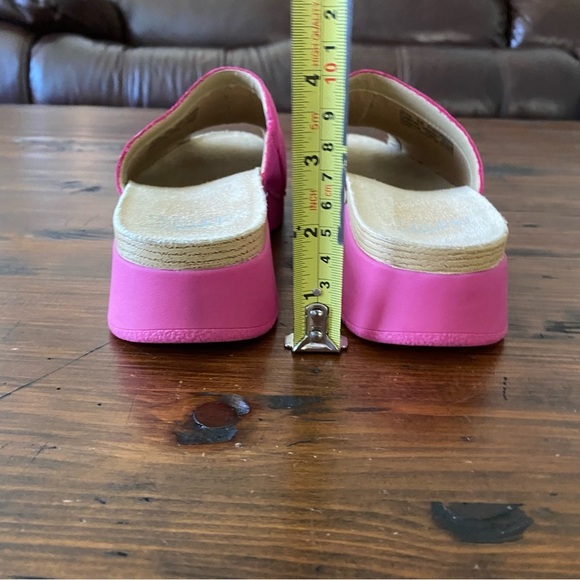 Dansko Ravyn Peep Toe Sandals Fuchsia Milled Nubuck Womens Size EU36 /US 6-6.5 - Picture 7 of 12